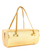 1960s Gold-Tone Etched Box Bag Accessory arcadeshops.com