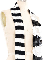 Prada Paillette Accented Knit Scarf Accessory arcadeshops.com