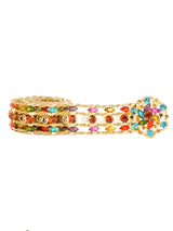 Multicolor Jeweled Chain Belt Accessory arcadeshops.com