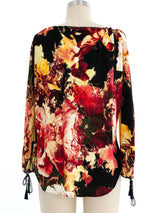 Jean Paul Gaultier Floral Blouse Top arcadeshops.com