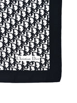 Christian Dior Black Oblique Logo Scarf Accessory arcadeshops.com