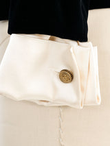 2003 Chanel Silk Lapel Velvet Blazer Jacket arcadeshops.com