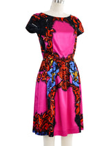 2011 Prada Monkey Print Satin Dress Dress arcadeshops.com