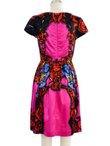 2011 Prada Monkey Print Satin Dress Dress arcadeshops.com