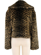 Alaia Leopard Faux Fur Jacket Jacket arcadeshops.com