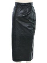 Alaia Leather Pencil Skirt Bottom arcadeshops.com