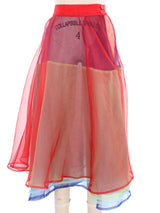 Yohji Yamamoto Layered Rainbow Skirt Bottom arcadeshops.com