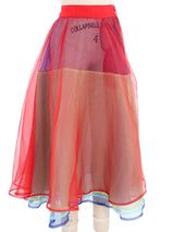 Yohji Yamamoto Layered Rainbow Skirt Bottom arcadeshops.com