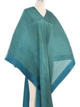 Issey Miyake Pleats Please Teal Madame T Caftan Dress arcadeshops.com