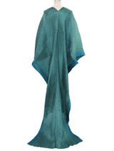 Issey Miyake Pleats Please Teal Madame T Caftan Dress arcadeshops.com