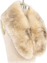 Taupe Fox Fur Collar Accessory arcadeshops.com