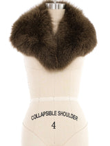 Espresso Fox Fur Collar Accessory arcadeshops.com