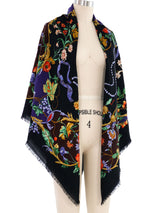 Gucci Floral Wool Shawl Accessory arcadeshops.com