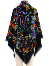 Gucci Floral Wool Shawl Accessory arcadeshops.com