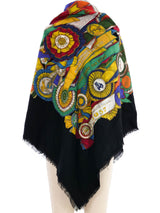 Gucci Equestrian Ribbon Wool Shawl Accessory arcadeshops.com