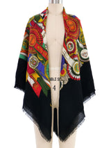 Gucci Equestrian Ribbon Wool Shawl Accessory arcadeshops.com