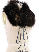 Brown Fox Fur Collar Accessory arcadeshops.com
