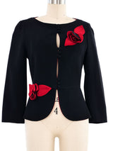 Moschino Floral Applique Jacket Jacket arcadeshops.com