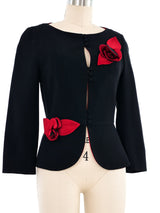 Moschino Floral Applique Jacket Jacket arcadeshops.com