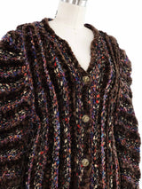 Knit Chenille Cardigan Top arcadeshops.com
