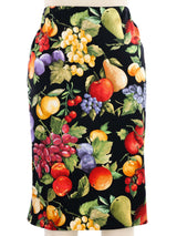 Dolce & Gabbana Fruit Printed Satin Skirt Bottom arcadeshops.com