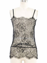 Plein Sud Black Lace Peplum Top