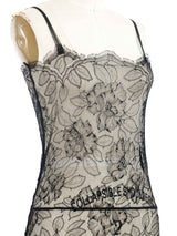 Plein Sud Black Lace Peplum Top