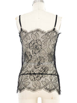 Plein Sud Black Lace Peplum Top