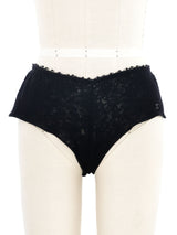2002 Chanel Black Lace Camisole and Cashmere Ensemble