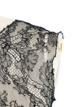 2004 Chanel Black Lace Camellia Tank Top arcadeshops.com