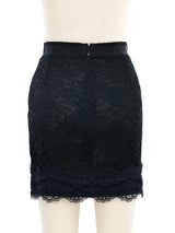 Dolce & Gabbana Black Lace Mini Skirt