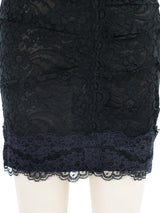 Dolce & Gabbana Black Lace Mini Skirt