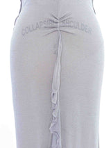 2005 Giorgio Armani Lilac Ruffle Backless Gown Dress arcadeshops.com