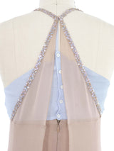 2004 Chanel Silk Chiffon Carwash Panel Dress