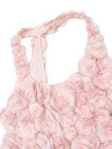 2003 Chanel Pink Rosette Sleeveless Top