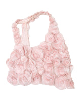2003 Chanel Pink Rosette Sleeveless Top