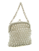 1960s Silver Beaded Coin Purse