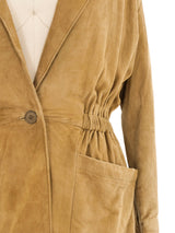 1990s Olive Suede Jacket Jacket arcadeshops.com