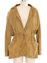 1990s Olive Suede Jacket Jacket arcadeshops.com