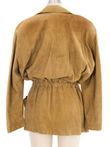 1990s Olive Suede Jacket Jacket arcadeshops.com