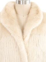 1980s Ivory Mink Fur Coat Outerwear arcadeshops.com