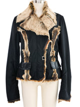 Gianfranco Ferre Goat Fur Lined Jacket