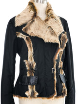 Gianfranco Ferre Goat Fur Lined Jacket