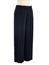 Escada Silk Pleated Wide Leg Pants Bottom arcadeshops.com