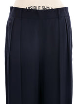 Escada Silk Pleated Wide Leg Pants Bottom arcadeshops.com