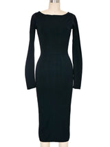 Alaia Black Compact Knit Dress