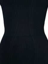Alaia Black Compact Knit Dress