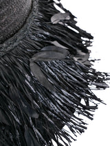 1960s Raffia Fringe Bucket Hat