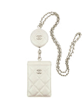 2021 Chanel Iridescent Card Holder Necklace
