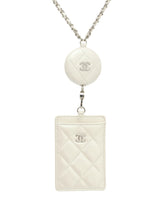 2021 Chanel Iridescent Card Holder Necklace